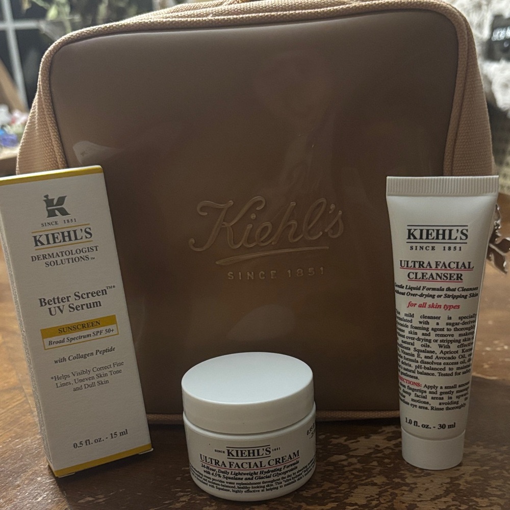 Kiehl's Skincare Trio “Destination Radiant Skin” set.